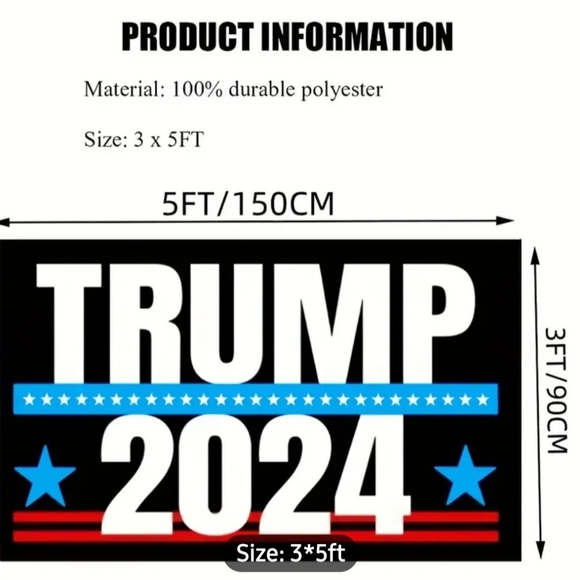 NIP, TRUMP 2024 FLAGS - Picture 6 of 7
